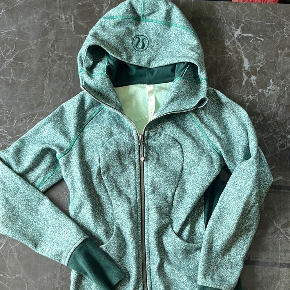 lululemon Teal Scuba Full-Zip Hooded Sweatshirt